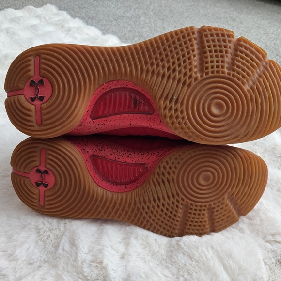 Under Armour Curry 4 Red Rogue Black Gum US Men’s Size 15  RARE 2018 - Picture 11 of 14